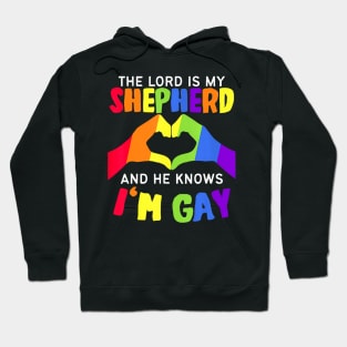 The Lord is my Shepherd and he knows I'm Gay LGBT Pride Hoodie